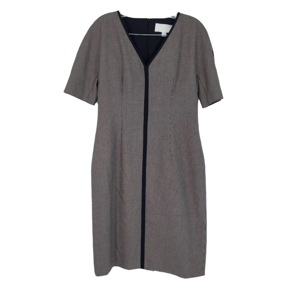 Hugo Boss Daviara V-Neck Sheath Dress Short Sleeves Size 6 US NEW WITH TAGS
